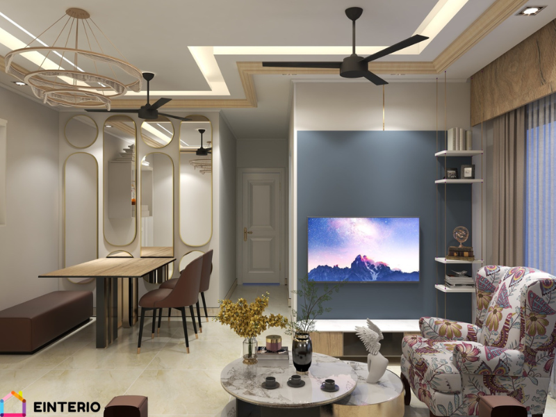 Modern chic urban 2 bhk designing